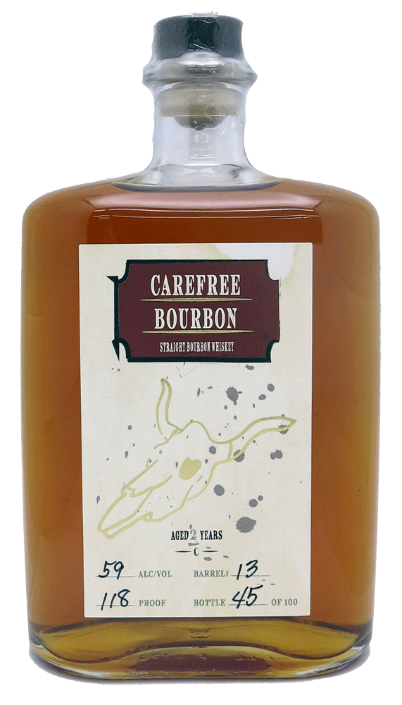 Carefree Barrel Proof Bourbon Whiskey 118 Proof 750ml-0