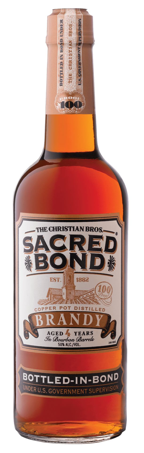 Christian Brothers Sacred Bond Brandy 4Yr 100 proof 750ml-0