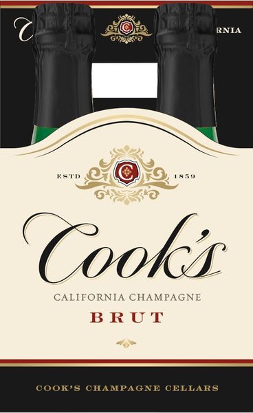 Cooks Brut 187ml 4pk-0