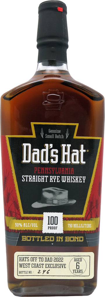 Dad's Hat Pennsylvania Straight Rye Whiskey 6 Year Old 100 Proof 750ml-0