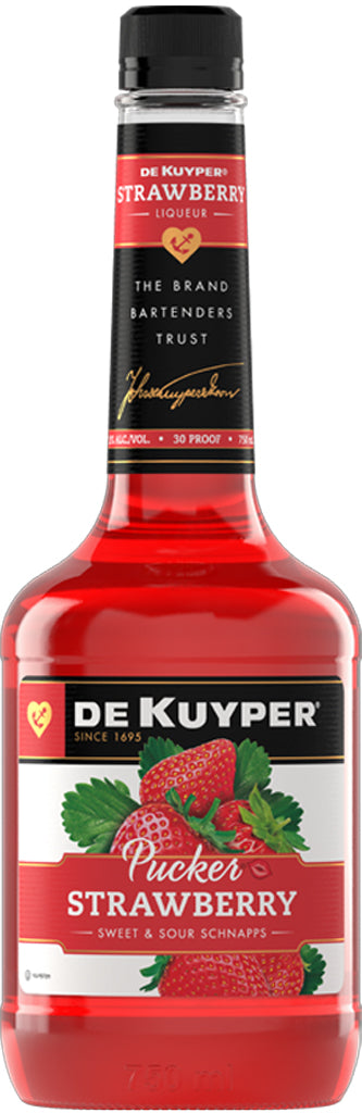 Dekuyper Strawberry Pucker 30 proof 750ml-0