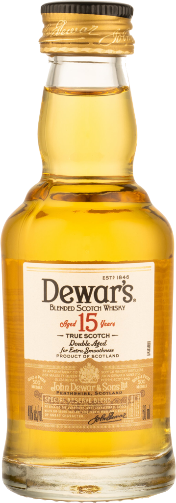 Dewar's 15 Year Old Blended Scotch Whisky 50ml-0