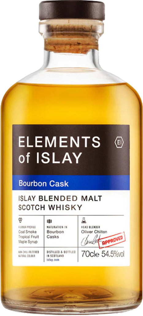 Elements of Islay Bourbon Cask Blended Malt Scotch Whisky 700ml-0