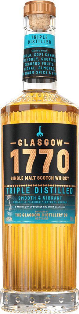 The Glasgow 1770 Triple Distilled Single Malt Whisky 700ml-0