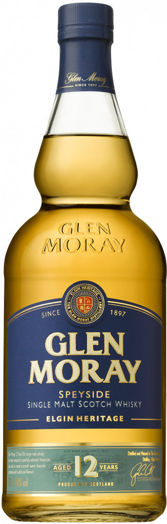 Glen Moray Single Malt Whiskey 12 Year Old 750ml-0