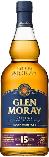 Glen Moray Single Malt Whiskey 15 Year Old 750ml-0