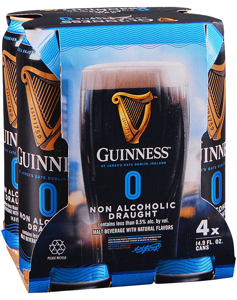 Guinness Zero Non-Alcoholic Draught 4pk Cans-0