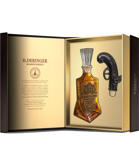 H. Deringer Bourbon Whiskey Gift Set 750ml-0