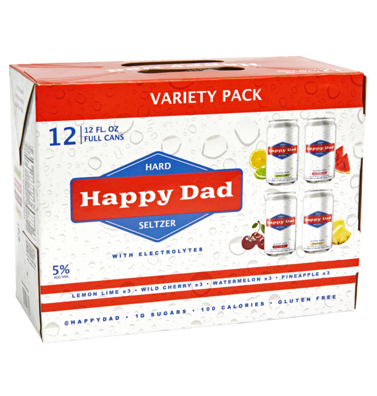 Happy Dad Hard Seltzer Variety Pack 12pk Cans-0