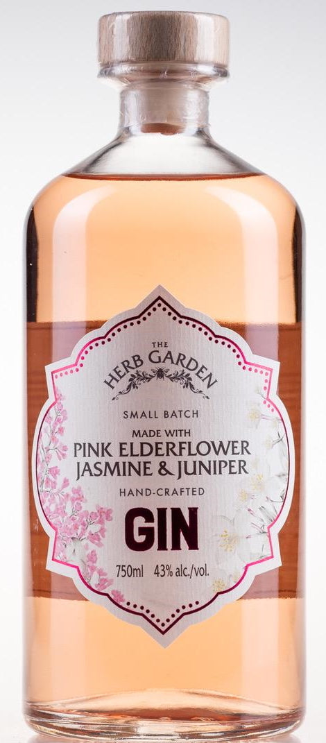 The Herb Garden Pink Elderflower & Jasmine Gin 750ml-0