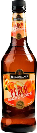 Hiram Walker Peach Schnapps 30 Proof 1L-0