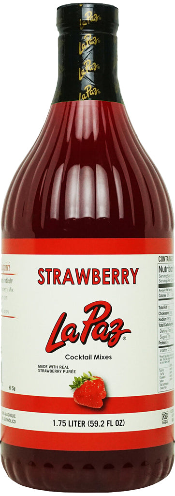 La Paz Strawberry Margarita Mix 1.75L-0