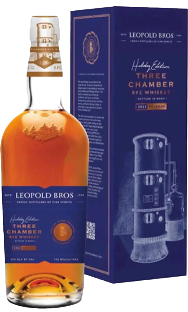 Leopold Bros Bottled In Bond Three Chamber Rye Whiskey 2022 750ml-0