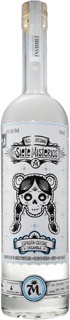 Los Siete Misterios Espadin-Cuishe Ensamble Mezcal 750ml-0