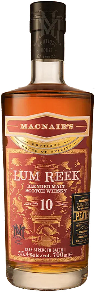 Macnair's Lum Reek 10 Year Old Peated Whisky 700ml-0