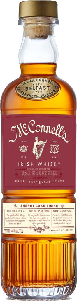 McConnell's Irish Whisky 5 Year Old Sherry Cask 750ml-0