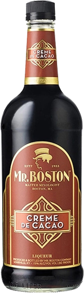 Mr. Boston Creme De Cacao Dark Liqueur 1L-0