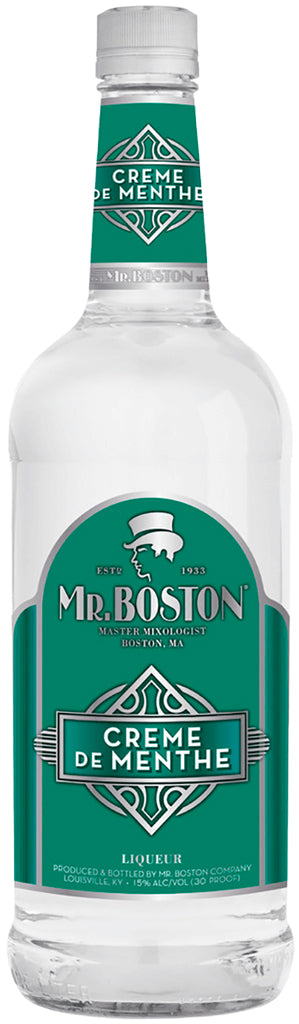 Mr. Boston Creme De Menthe White Liqueur 1L-0