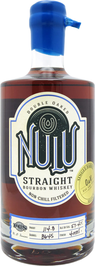 Nulu Double Oaked Straight Bourbon Whiskey B645 750ml-0