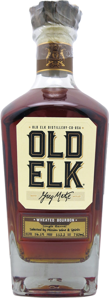 Old Elk Single Barrel Mission Select Cask Strength Wheated Bourbon 7 Year Old 112.2 Proof 750ml-0