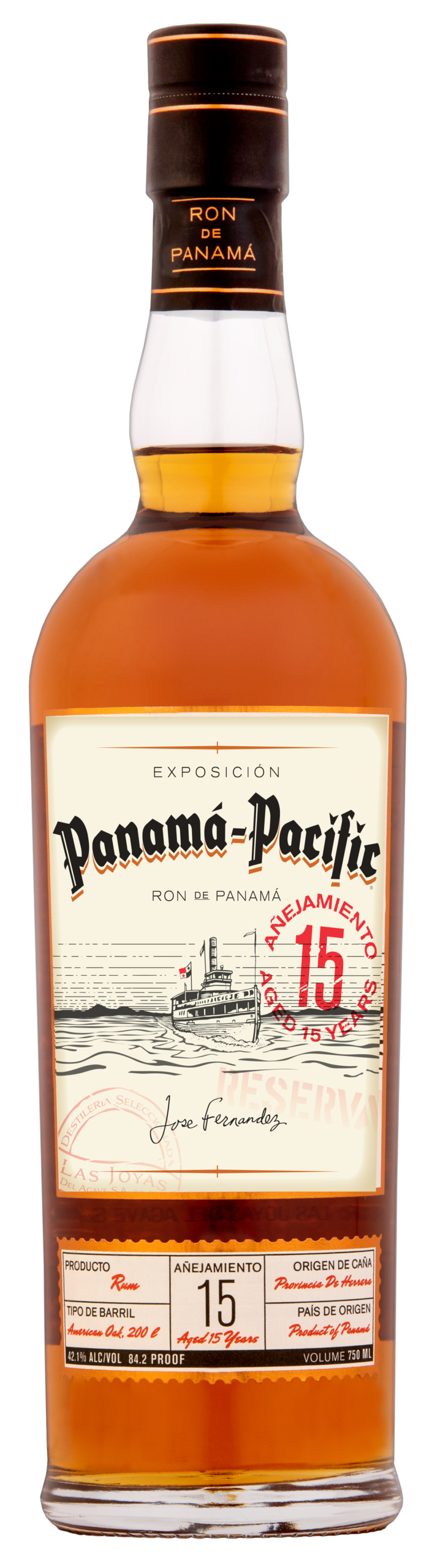 Panama-Pacific Rum 15 Year Old 750ml-0