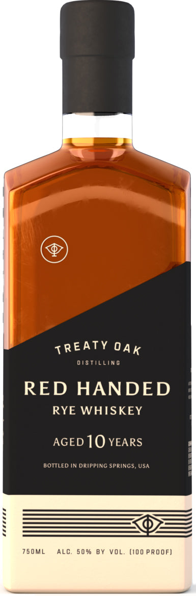 Treaty Oak Red Handed Rye Whiskey 10 Year Old 750ml-0