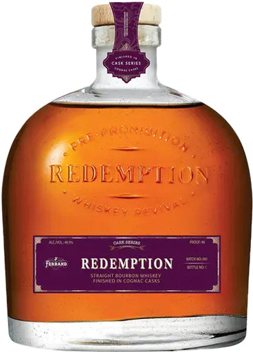 Redemption Cognac Cask Finish Straight Bourbon Whiskey 750ml-0