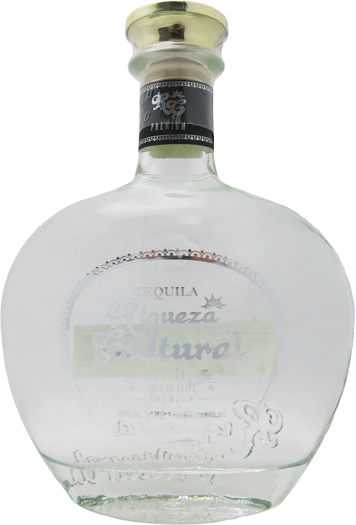 Riqueza Cultural Tequila Plata Clasica Glass 750ml-0