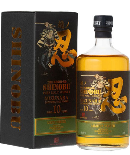 Shinobu Pure Malt Whisky Lightly Peated Mizunara Cask 10 Year Old 750ml-0