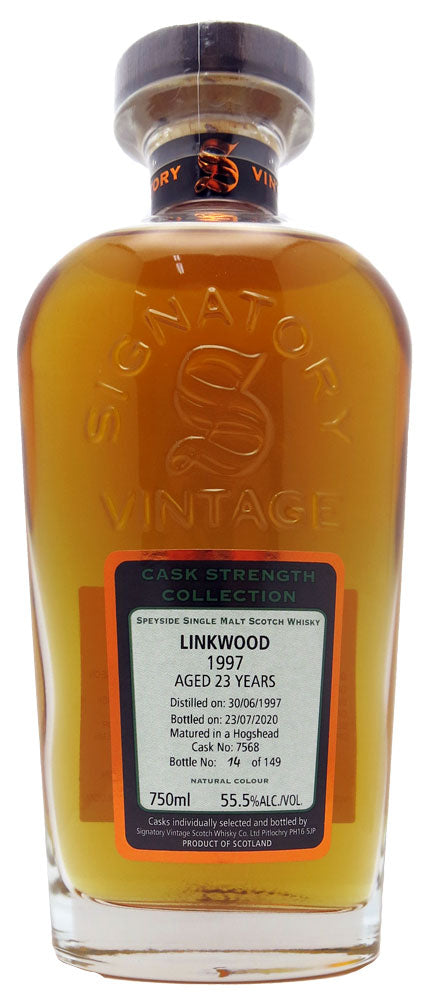 Signatory Linkwood 1997 23 Year Old Single Barrel Single Malt Whisky 750ml-0