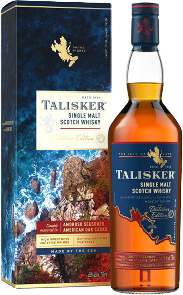 Talisker Distillers Edition Double Matured Amoroso Seasoned American Oak Casks Single Malt Whisky 750ml-0