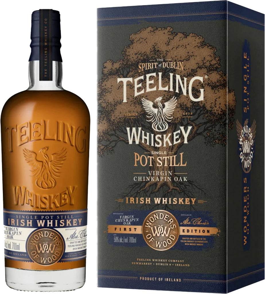 Teeling "Wonders Of Wood" Virgin Chinkapin Oak Pot Still Irish Whiskey 700ml-0