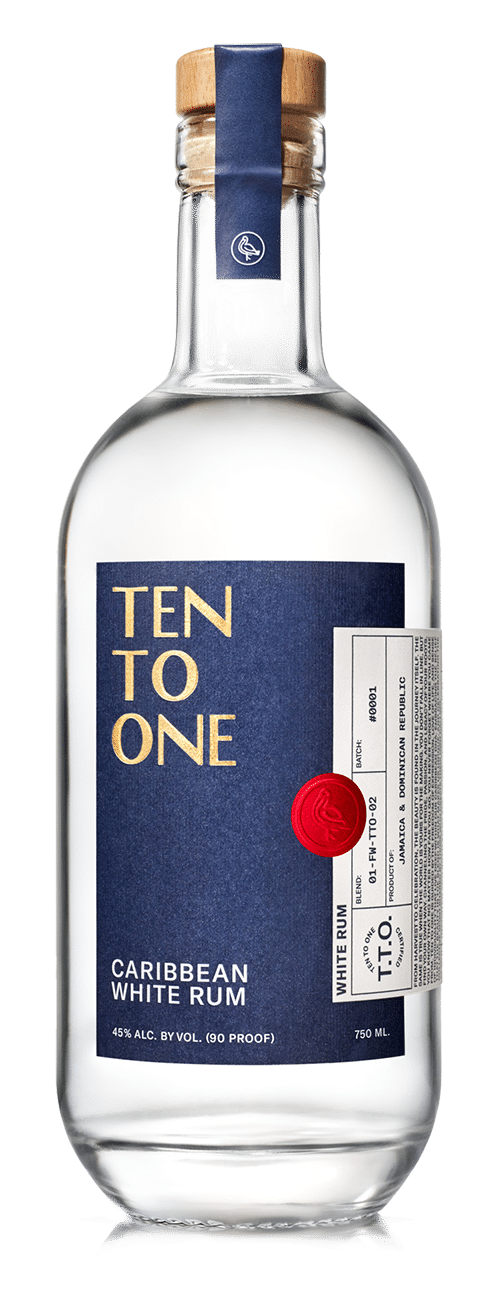 Ten To One Caribbean White Rum 750ml-0