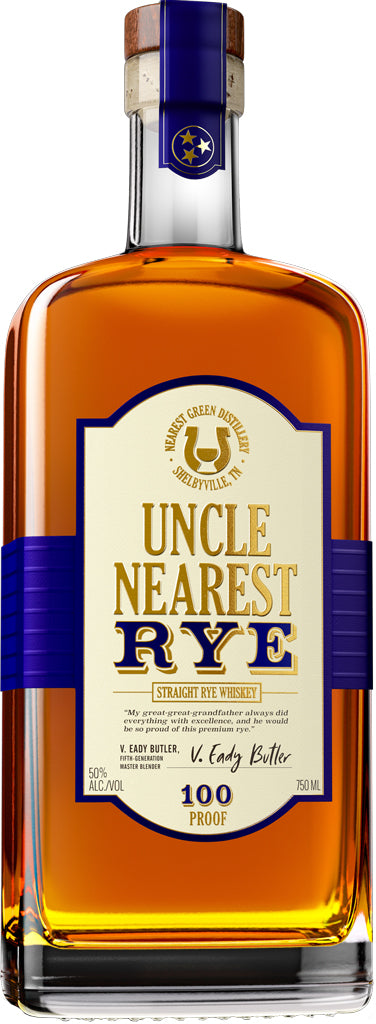Uncle Nearest Straight Rye Whiskey 100 Proof 750ml-0
