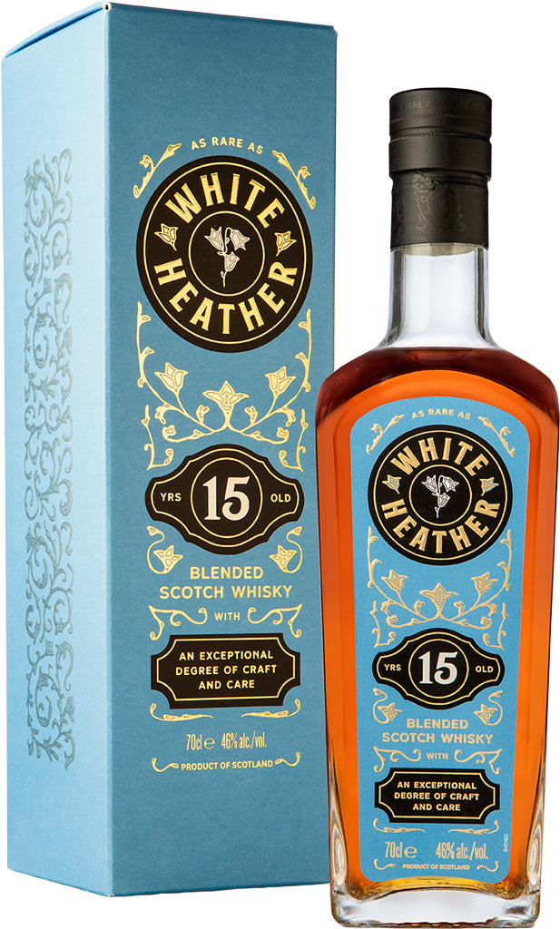 White Heather 15 Year Old Blended Scotch Whisky 700ml-0