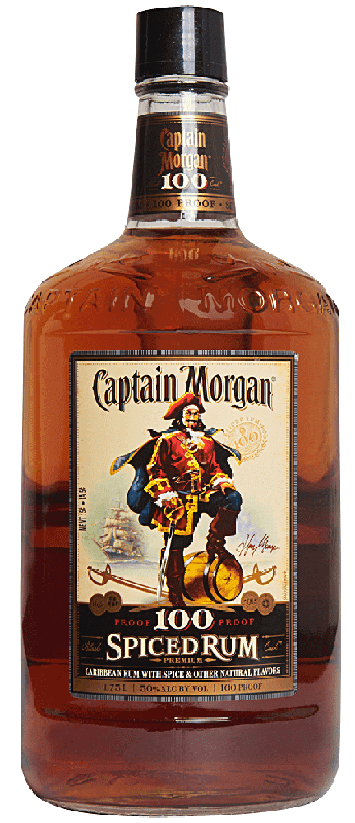 Captain Morgan Spiced Rum 100 Proof 1.75L-0