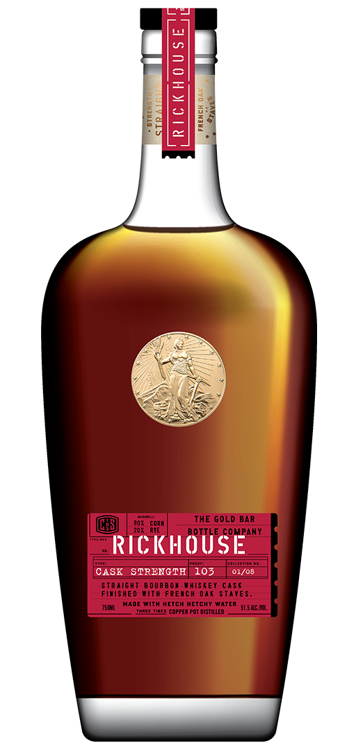 Gold Bar Rickhouse Straight Bourbon Cask Strength Whiskey 750ml-0