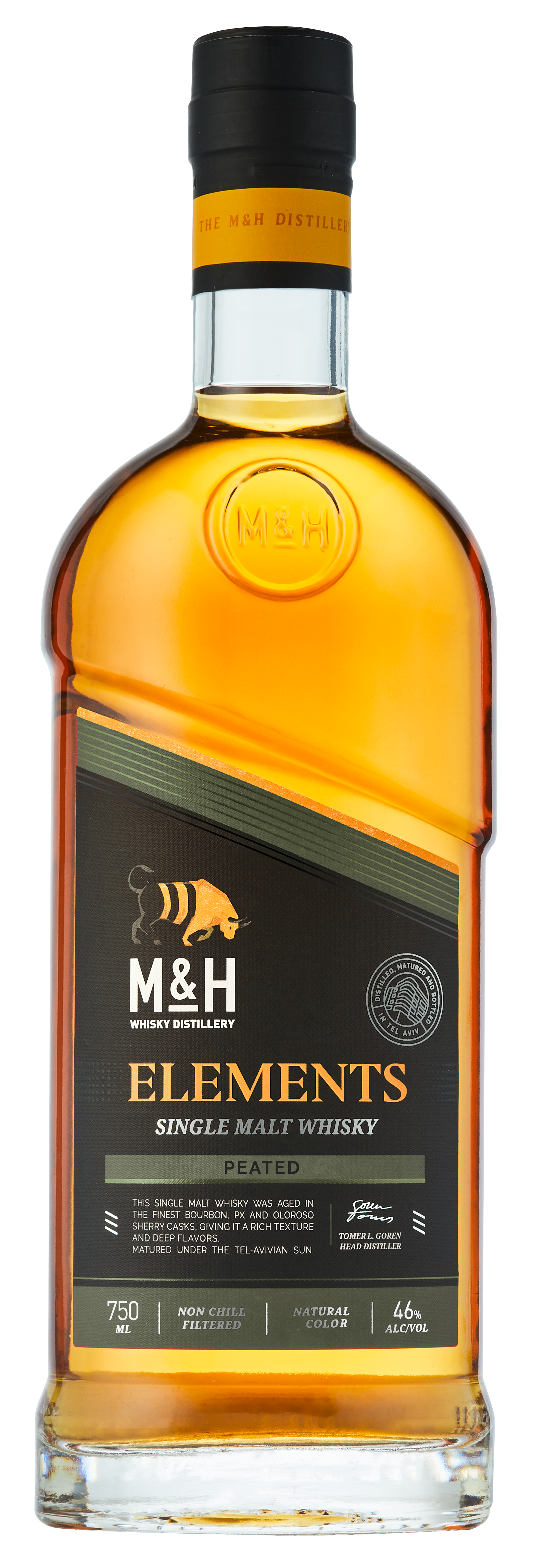 Milk & Honey Elements Israel Peated Single Malt Whisky 750ml-0