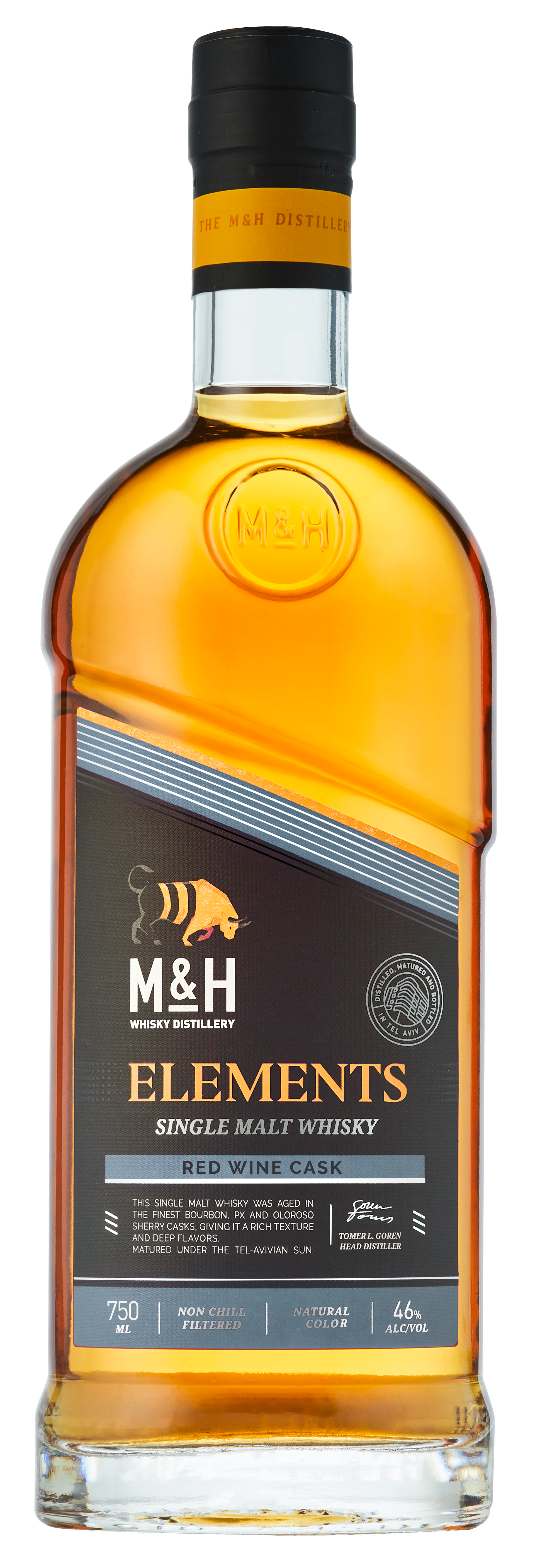 Milk & Honey Elements Red Wine Cask Israel Single Malt Whisky 750ml-0