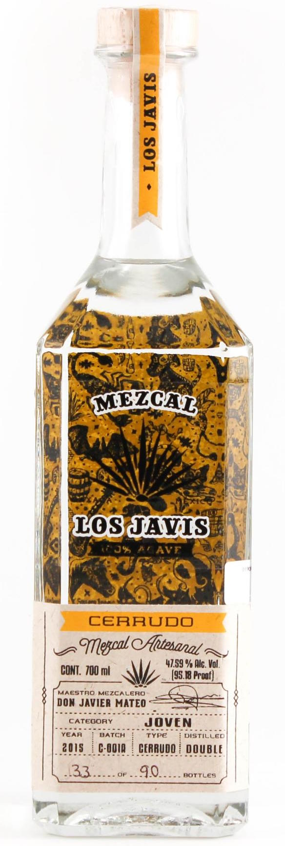 Los Javis Mezcal Cerrudo Joven 750ml-0