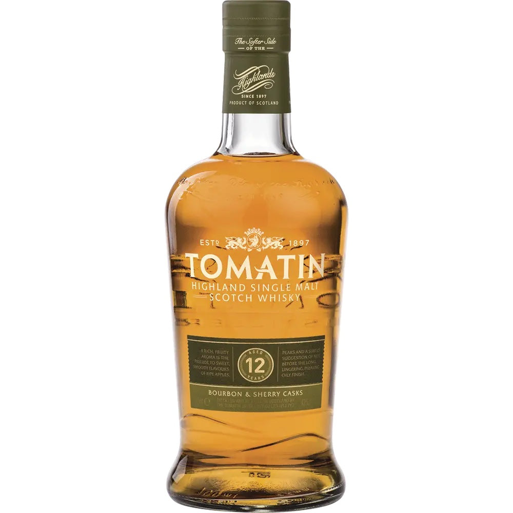 Tomatin Bourbon & Sherry Cask 12 Year Old 750ml-0