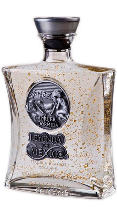 Leyenda de Mexico Tequila Gold Flakes Blanco 750ml-0