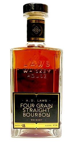 A.D. Laws Four Grain Straight Bourbon Whiskey 750ml-0