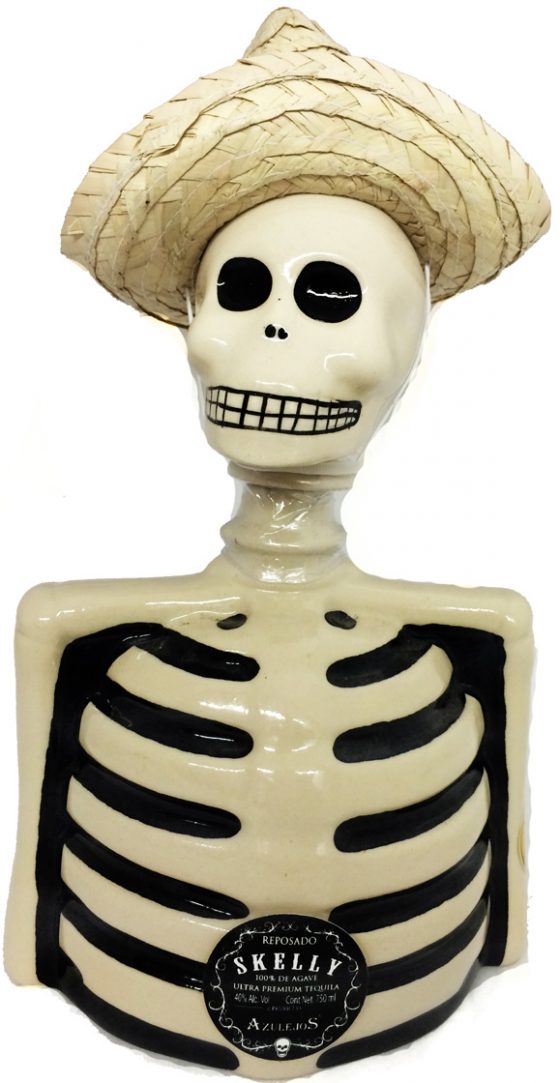 Skelly Reposado Ceramic Tequila 750ml-0