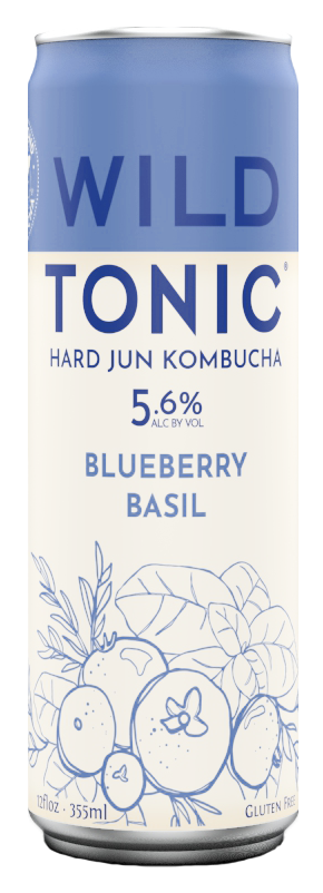 Wild Tonic Blueberry Basil Hard Kombucha 12oz Can-0